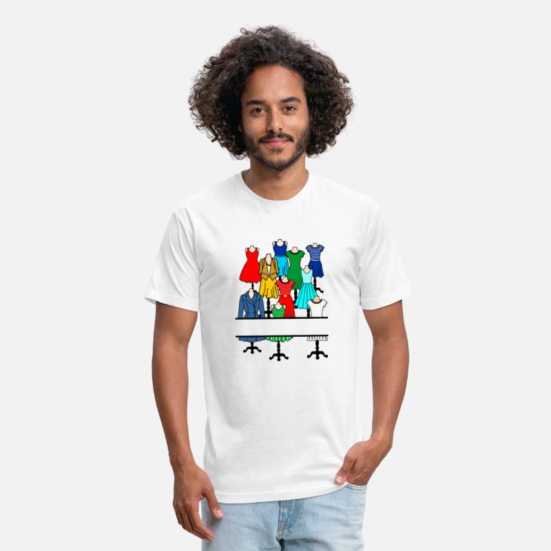 Women's and girls' clothes on mannequin