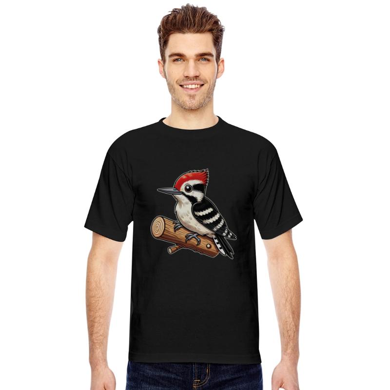 Woodpecker Cute Bird Illustration Nature Lover